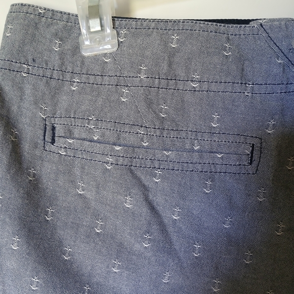 Columbia Womens Sportwear PFG Shorts Size 14 Collegiate Navy White Anchor Print - Picture 6 of 11